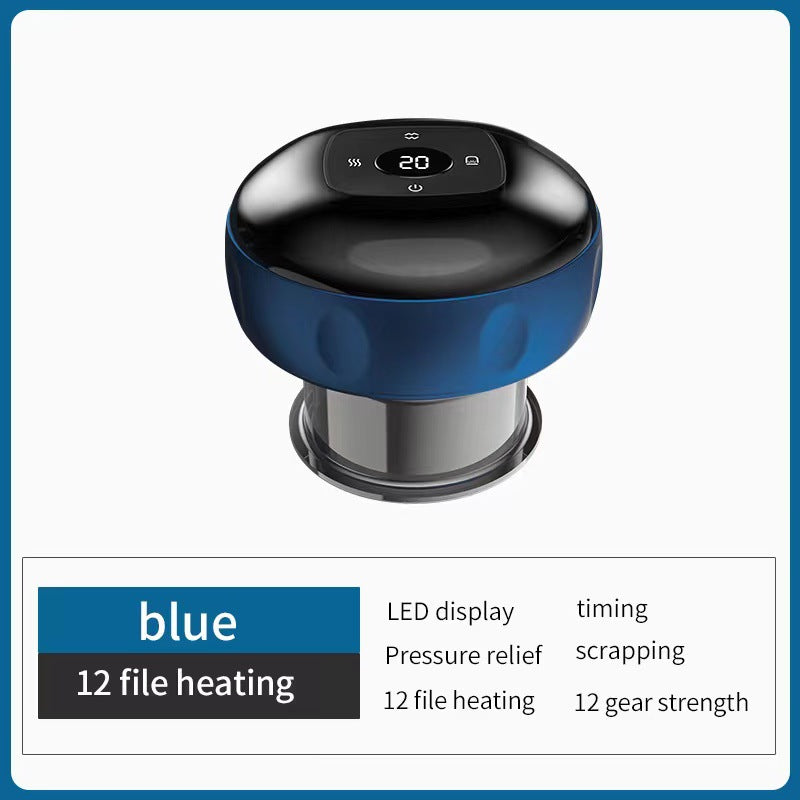 Vacuum cupping and scraping instrument Intelligent electric breathing heating cupping device Meridian massager suction instrument