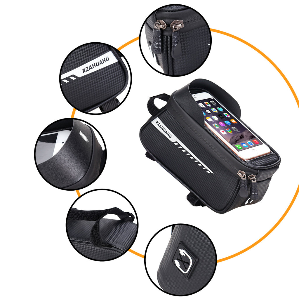 Bicycle Bag Front Beam Bag Upper Tube Bag Mountain Bike Bag Large Capacity Mobile Phone Bag Bicycle Riding Equipment