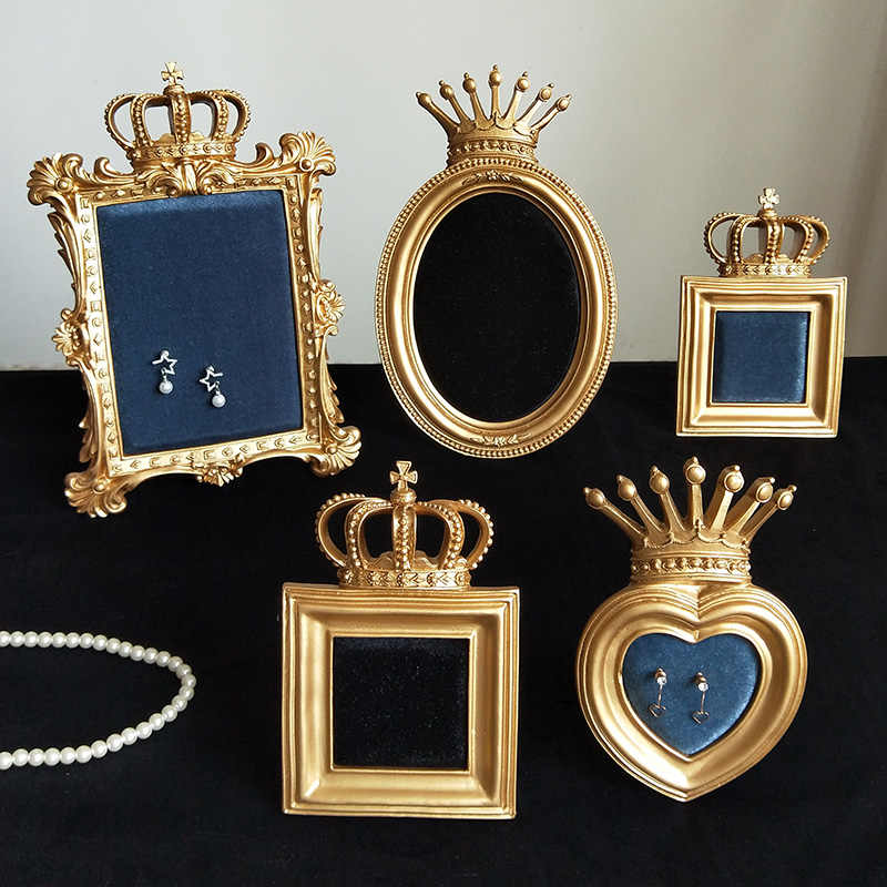 Ear studs earrings jewelry display stand desktop photo frame ear accessories ornaments ﻿