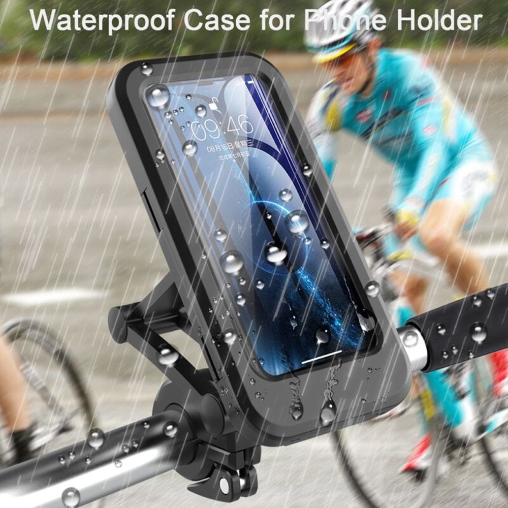 Motorcycle Mobile Phone Waterproof Bag Takeaway Riding Handlebar Rearview Mirror Navigation Bicycle Waterproof Bracket