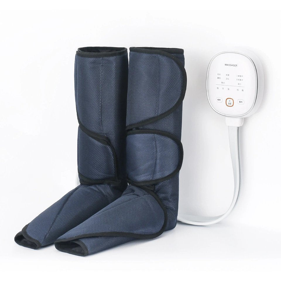 Air Relax Air Compression Leg Foot Massager Heating Therapy Arm Waist Pneumatic Air Wraps Presotherapy Boot To Promote Blood