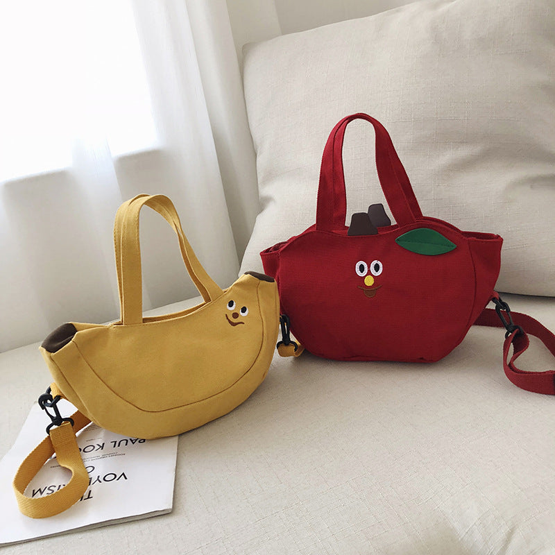 New Cute Cute Girl Small Bag Korean Version One-Shoulder Handbag Sen Series All-Match Student Messenger Mobile Phone Canvas Bag