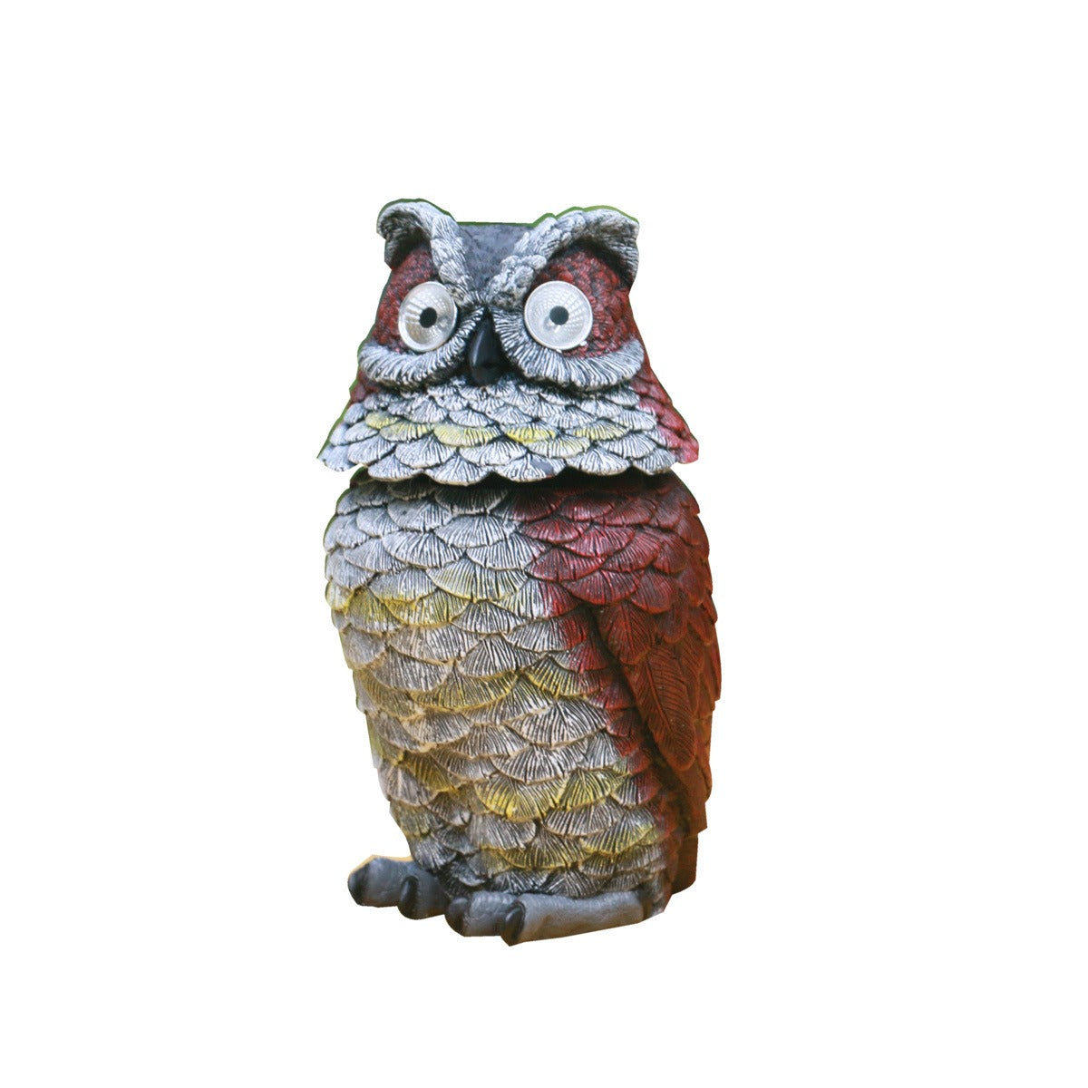 Watching Owl Solar Electronic Night Light Outdoor Decoration Waterproof