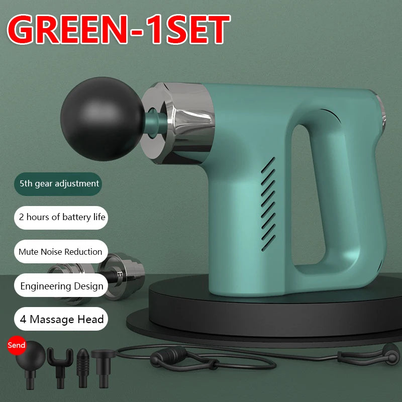 New Intelligent High Frequency Massage Gun Electric Deep Tissue Muscle Relaxation Fitness Body Massager Fascia Gun