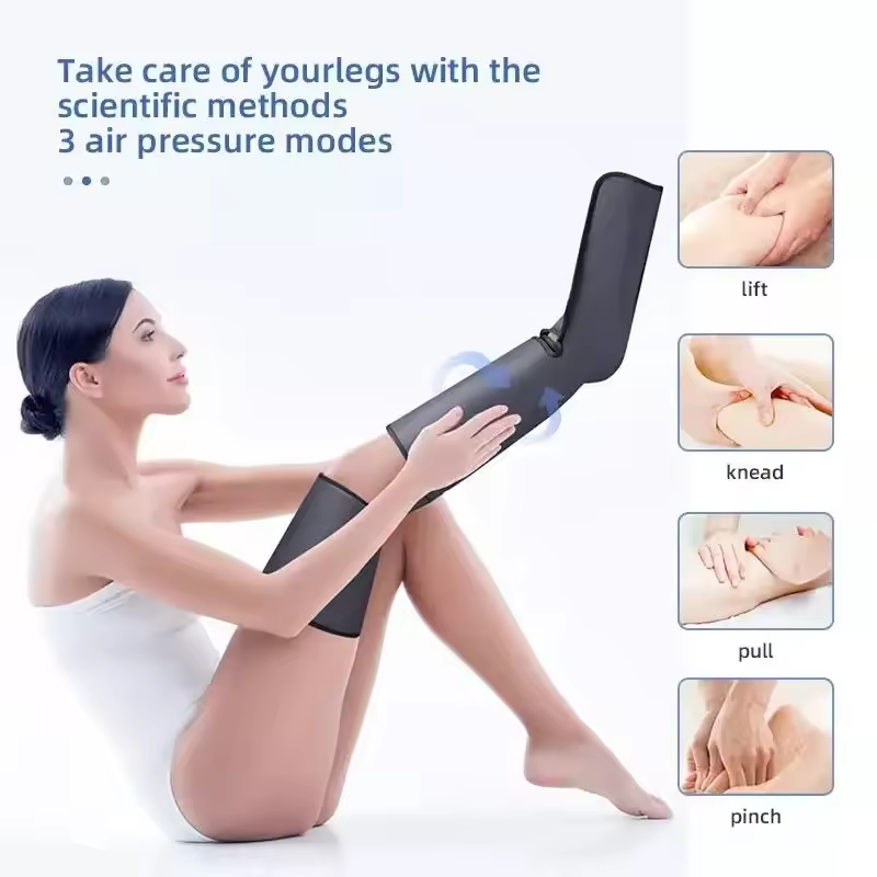 Foot compressed air pressure household electric leg massager air wave leg massager