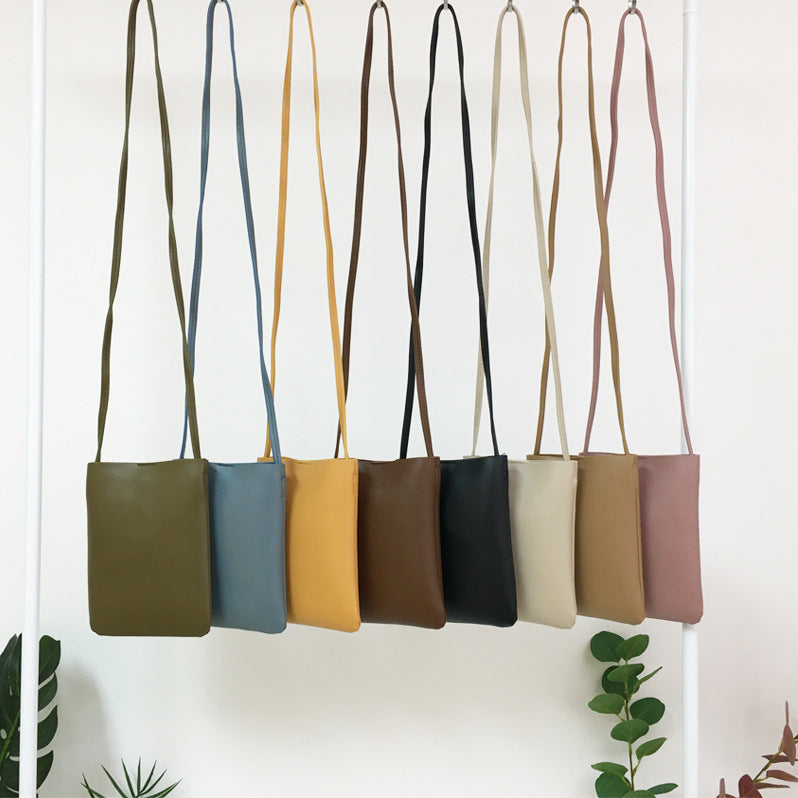 Japanese And Korean Literary Mobile Phone Bag Women's Summer New Small Fresh And Simple Shoulder Bag Fashion All-Match Messenger Bag