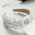Hair Hoop Baroque Retro Wide-Brimmed Hair Accessories Female Personality Exaggerated Rhinestone Accessories