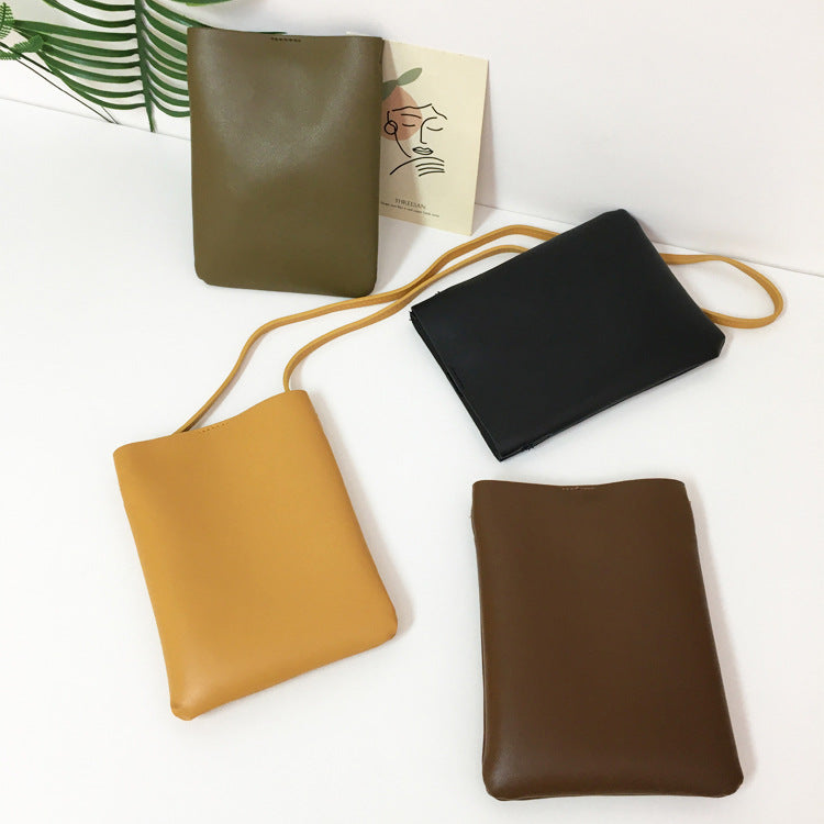 Japanese And Korean Literary Mobile Phone Bag Women's Summer New Small Fresh And Simple Shoulder Bag Fashion All-Match Messenger Bag