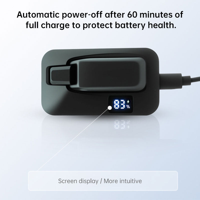 Digital Display Bike Charger for SRAM Front & Rear Derailleur - Quick Connect with Real-Time Battery Level Indicator