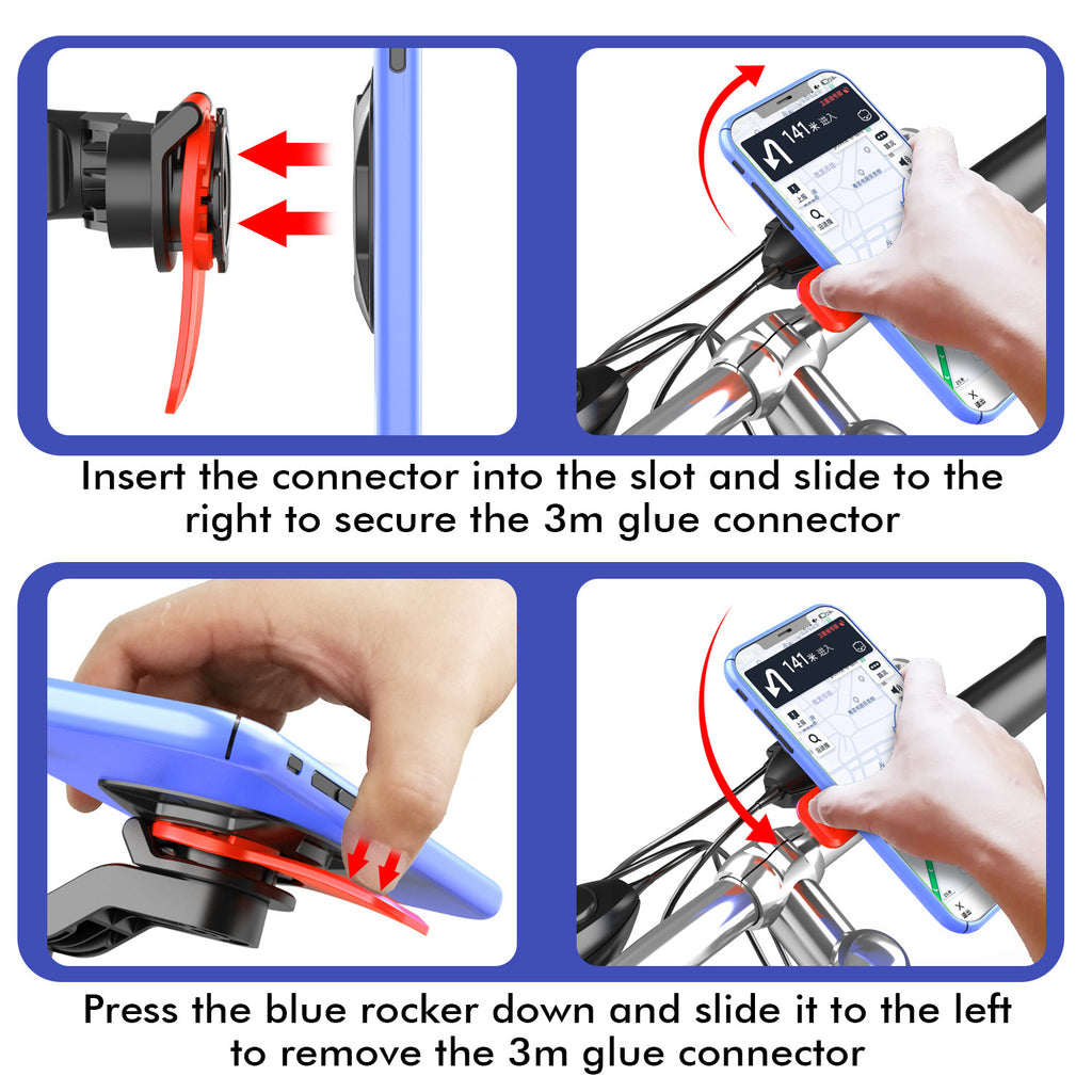 Simple Riding Bracket Electric Motorcycle Bicycle Anti-Shake Mobile Phone Bracket