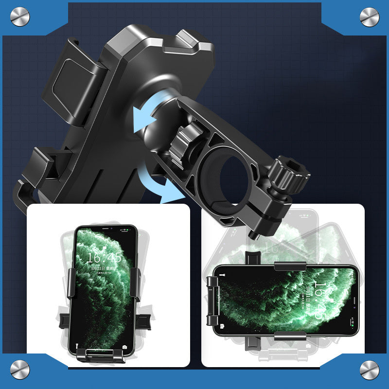 Electric Vehicle Mobile Phone Bracket Battery Motorcycle Bicycle Takeaway Rider Car Shock-Proof Navigation Bracket