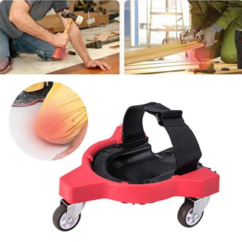 Plastic Workplace Rolling Kneepads Foam Padded Laying Tile Brush Wall Universal Wheel Knee Protection Pad Safety Accessories
