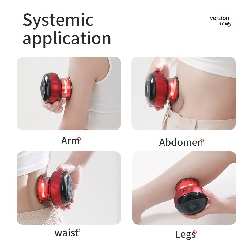 Vacuum cupping and scraping instrument Intelligent electric breathing heating cupping device Meridian massager suction instrument