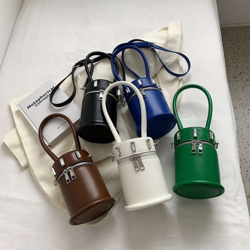 Women's Bag Fashion Handbag Bag New Trend Messenger Bag Cylinder Mobile Phone Bag  Shoulder Bag