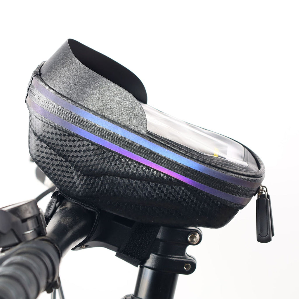 Unisex Bicycle Bag Handlebar Bag EVA Hard Shell Head Bag Touch Screen Anti-Splash Mobile Phone Bag Mountain Bike Riding Bag