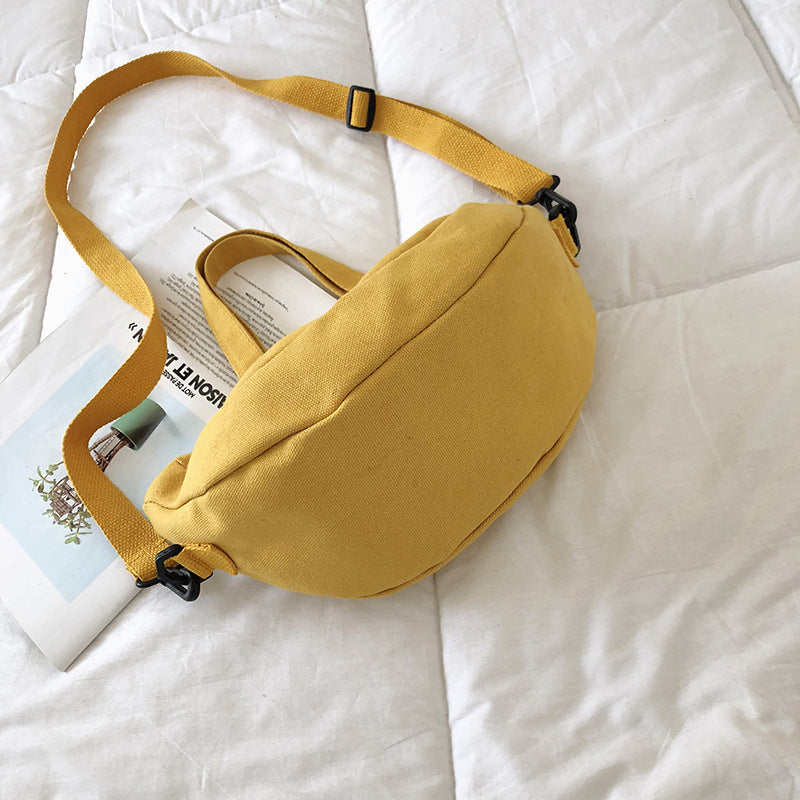 New Cute Cute Girl Small Bag Korean Version One-Shoulder Handbag Sen Series All-Match Student Messenger Mobile Phone Canvas Bag
