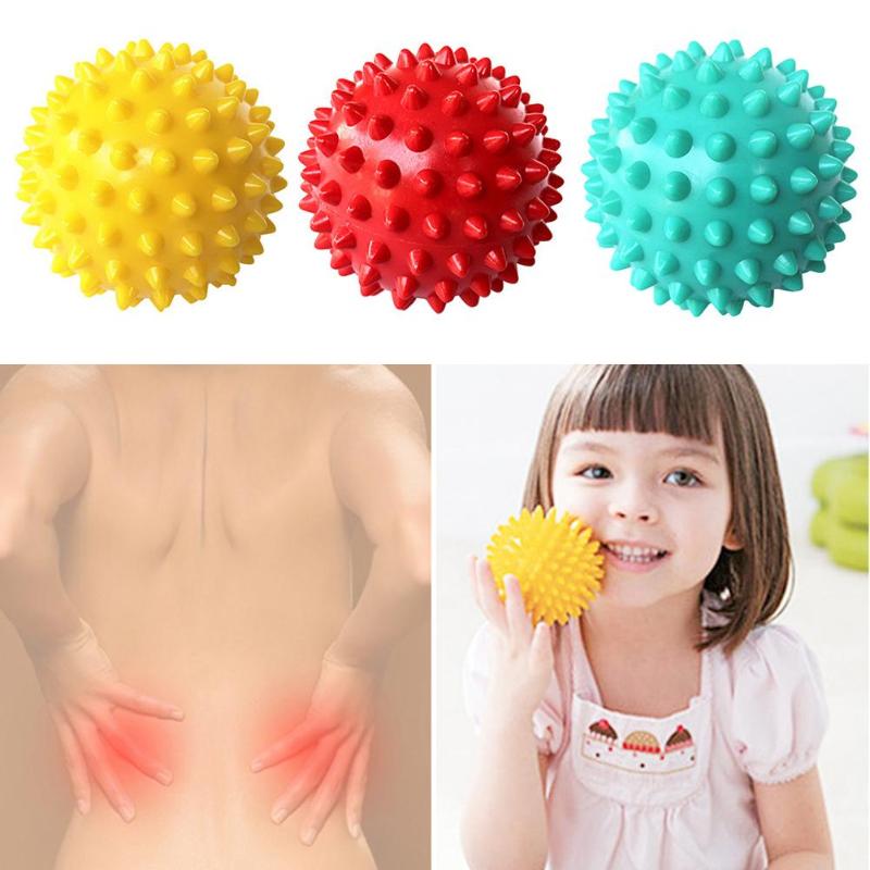 1pc PVC Spiky Massage Ball Trigger Point Sport Fitness Hand Foot Pain Stress Relief Plantar Muscle Relax Ball Massager
