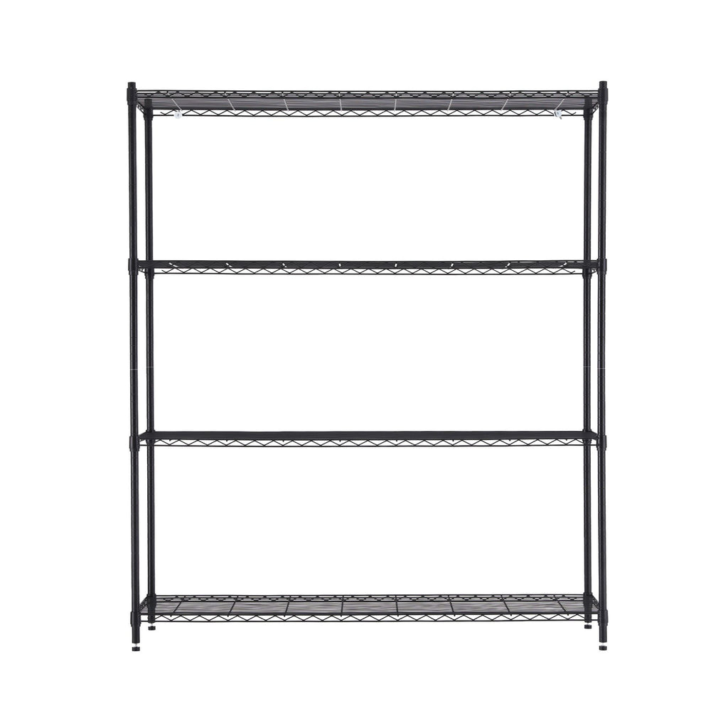 Artiss 4-Tier Kitchen Rack Shelf with Wheels Shelving 152x45x187CM Adjustable Metal Storage Shelves