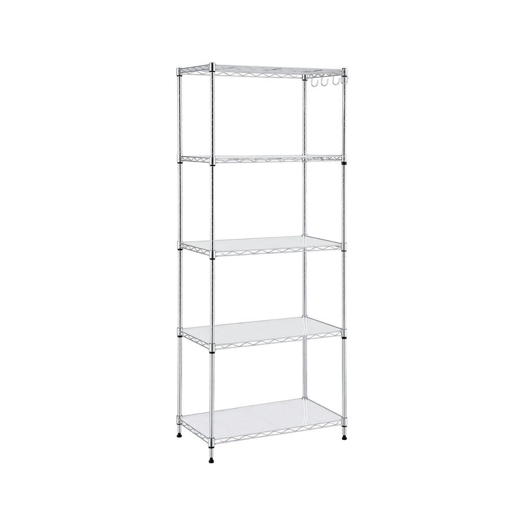 Artiss 5-Tier Kitchen Rack Shelf Shelving Unit 60x35x150CM Adjustable Metal Storage Shelves Silver