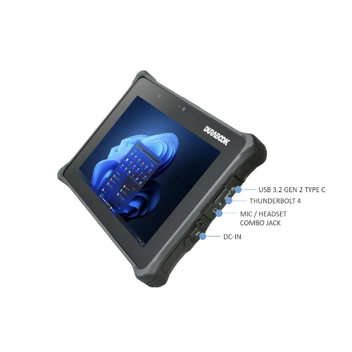 DURABOOK R8, 8" FHD, Intel® Core™ i5-1230U, Windows 11, 8GB RAM, 256GB PCIe SSD,Wi-Fi 6E, Bluetooth v5.3, 2MP Front Camera, 3 year Warranty
