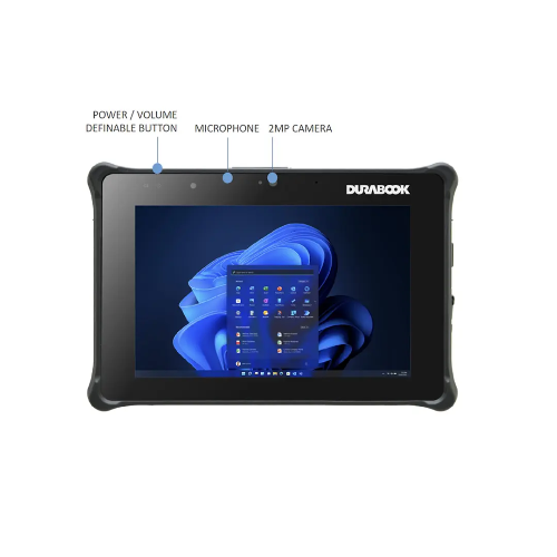 DURABOOK R8, 8" FHD, Intel® Core™ i5-1230U, Windows 11, 8GB RAM, 256GB PCIe SSD,Wi-Fi 6E, Bluetooth v5.3, 2MP Front Camera, 3 year Warranty