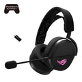 ASUS ROG Pelta Gaming Headset Black, Tri-Mode (2.4GHz/BT/USB-C), 50mm Titanium Drivers, 32Ω, 20Hz-20kHz, 10mm Mic, 70H Battery, 309g, RGB