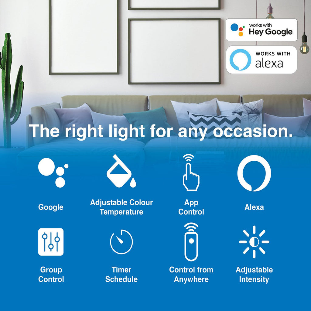 Laser 5W Smart White Bulb E14 - App & Voice Controlled