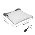 USB Heated Foot Warmer Sheep Fleece Foot Warmer Rabbit Fleece Foot Warmer Sofa - White - Size 40cm