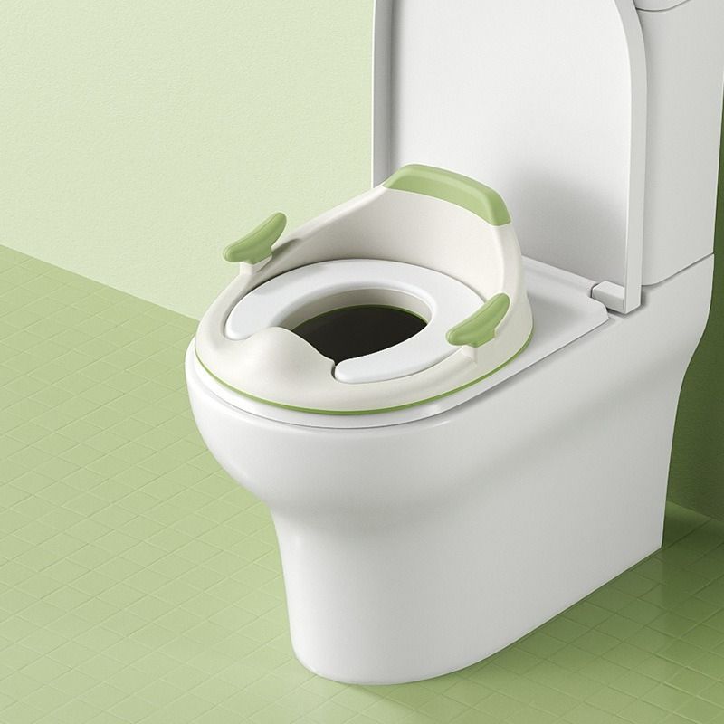 baby portable toilet seat, potty training, no installation, splash proof, hanging storage, travel potty seat, toddler toilet training seat - Green - Size Hard seat cushion