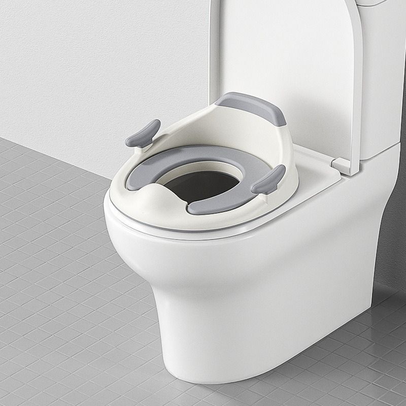 baby portable toilet seat, potty training, no installation, splash proof, hanging storage, travel potty seat, toddler toilet training seat - Gray - Size Soft cushion