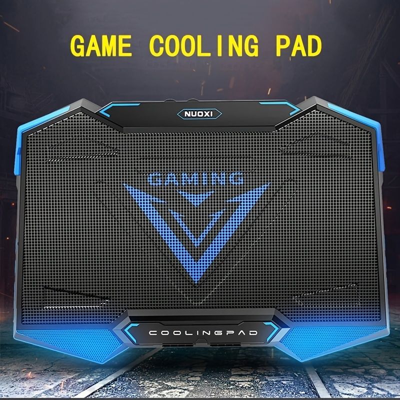 Laptop Cooling Pad Five-Core Cooling Foldable Stand Adjustable Stand Laptop - Red - Size Universal