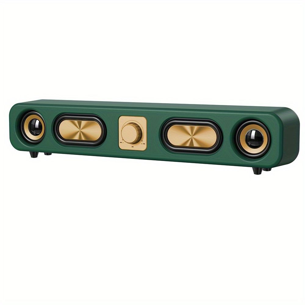 Wireless Speaker Portable Speaker Bluetooth Speaker Stereo Sound Subwoofer - Dark Green - Size 01