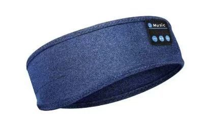 Wireless Sleep Headphones Headband Headphones Music Eye Mask Side Sleeper - Black - Size 001