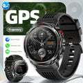 Men'S Outdoor Smart Watch GPS Sports Watch Water-Resistant Smart Watch Wireless - Black - Size 01