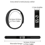 Women'S Watch Multifunctional Watch Alarm Watch Pedometer Watch Timer Watch - Black - Size 01