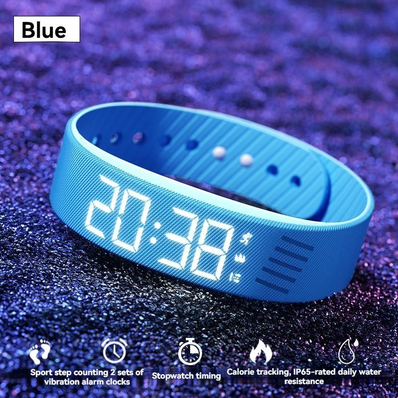 Women'S Watch Multifunctional Watch Alarm Watch Pedometer Watch Timer Watch - Blue - Size 01