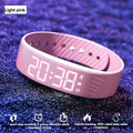 Women'S Watch Multifunctional Watch Alarm Watch Pedometer Watch Timer Watch - Morandi pink - Size 01