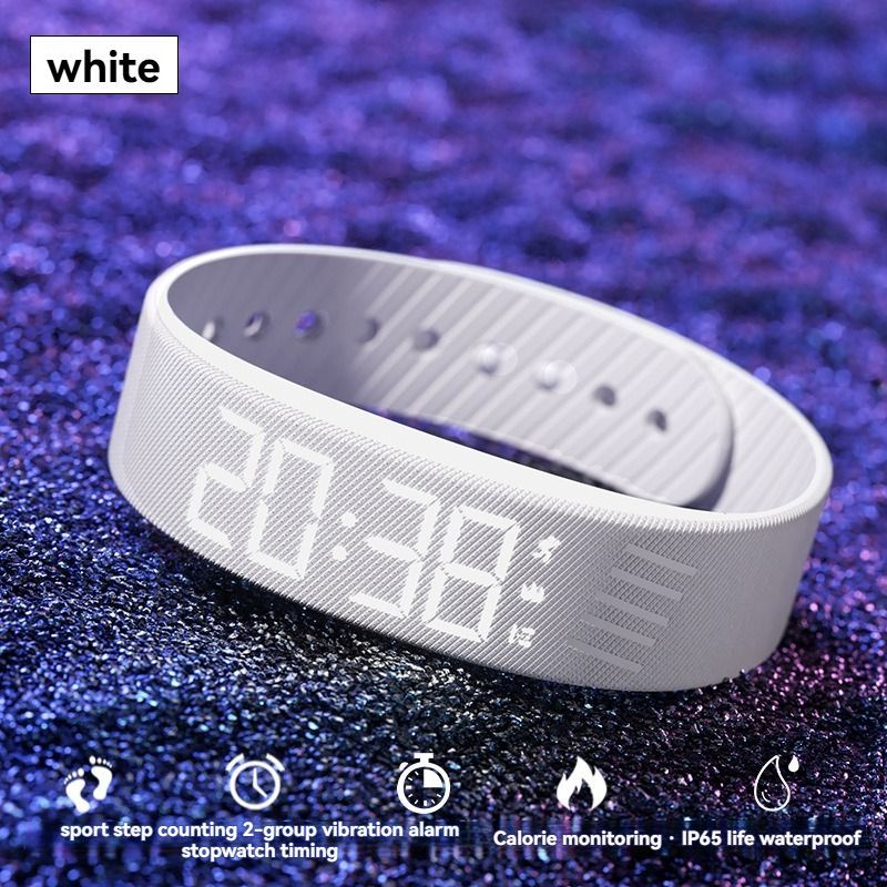 Women'S Watch Multifunctional Watch Alarm Watch Pedometer Watch Timer Watch - Morandi pink - Size 01
