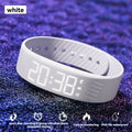 Women'S Watch Multifunctional Watch Alarm Watch Pedometer Watch Timer Watch - White - Size 01