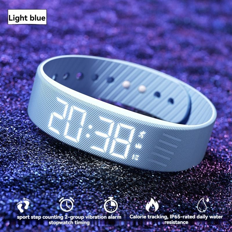 Women'S Watch Multifunctional Watch Alarm Watch Pedometer Watch Timer Watch - White - Size 01