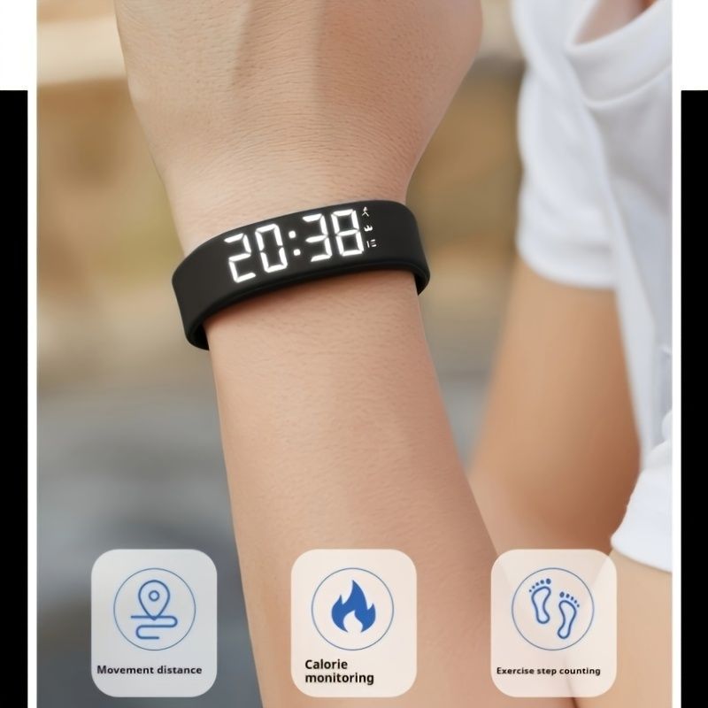 Women'S Watch Multifunctional Watch Alarm Watch Pedometer Watch Timer Watch - White - Size 01