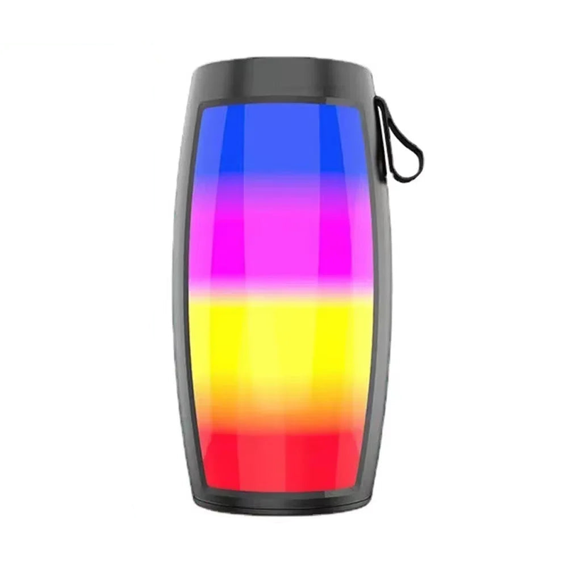 LED Lights Speaker with Powerful Bass Black