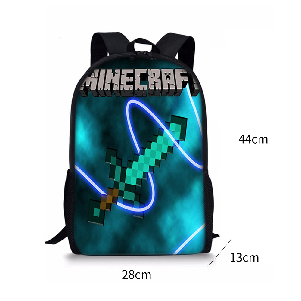 Minecraft-themed children's backpack, school bag, shoulder bag A