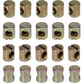 20 pcs M6 Slotted Nuts For Furniture Chairs Beds Cribs