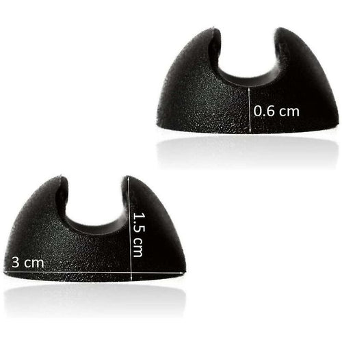 10 pcs Silicone Hairpin Furniture Leg Protectors - Black (10Mm)