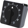 Kitchen Timer - Analog Kitchen Timer - Mechanical Kitchen Timer - 60 Minutes - Kitchen Gadget - Timer - Cooking Timer - Kitchen Tool - Suitable for Baking, Pastry, Cooking Eggs - Black