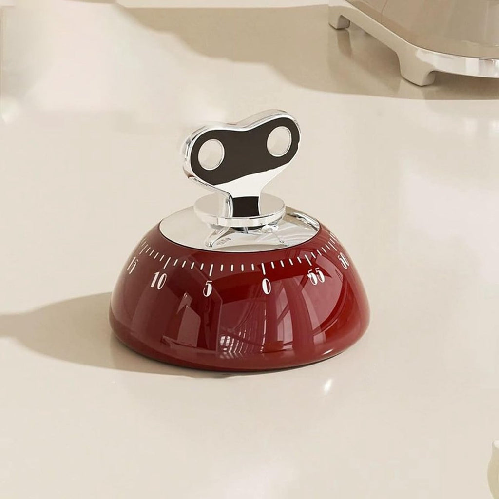 Educational Clock - High-Quality Educational Clock for Children - Kids Timer - Countdown Timer - Leather Time-Reading Clock - Educational Clock - Homework Helper - Educational Toys - Home Education - Red