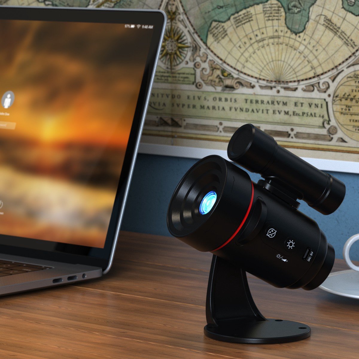 Projector - Starry Sky Projector - Star Projector - HD Starry Sky Projector for Planetarium - Rechargeable - with 2000 mAh battery - 360° Rotating Wall Mount - For Room Decoration - For Children and Adults