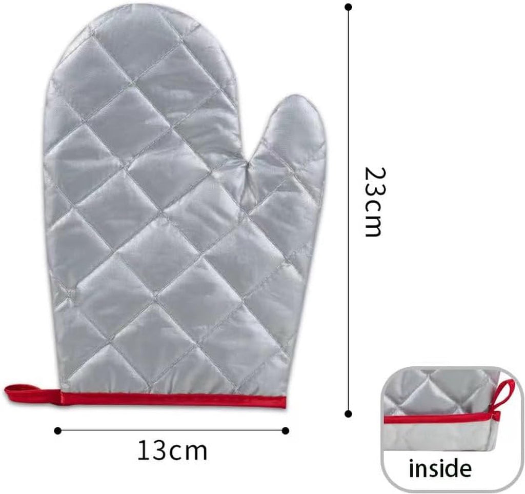Ironing gloves for garment steamers, set of 4, flexible, steam-resistant, heat-resistant, waterproof, for garment steamers - Silver2
