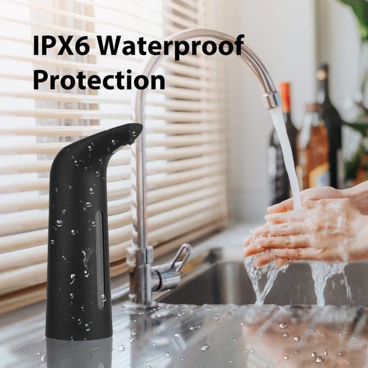400ml Touchless Automatic Liquid Soap Dispenser, Black